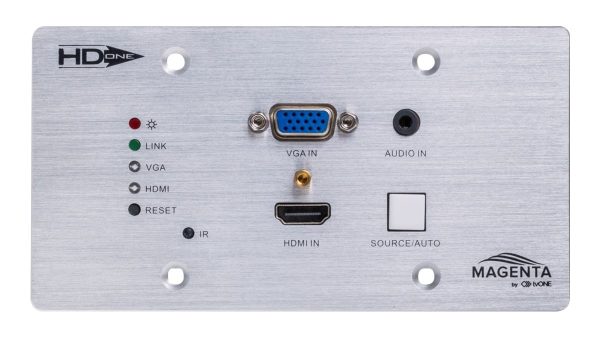 Magenta HDBT wall plate TX with VGA and HDMI 1.4 i